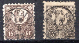 Delcampe - UNGARN, Michel No.: 15a/b USED, Cat. Value: 250€ - Altri & Non Classificati