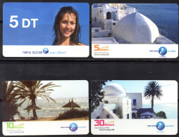 Delcampe - Cartes De Recharge Tunisie Télécom  -2 Images (Recto-Verso) -2 Scans - Tunesien