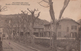 Delcampe - 83 / OLLIOULES / ROUTE NATIONALE FAUBOURG / PLAN RARE - Ollioules