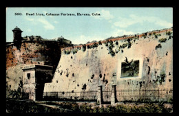 Delcampe - CUBA - HABANA - LA HAVANE - DEAD LINE, CABANAS FORTRESS - Kuba