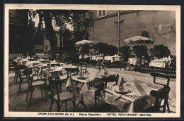 Delcampe - CPA Digne-les-Bains, Route Napoléon, Hôtel-restaurant Mistre, La Terrasse - Digne