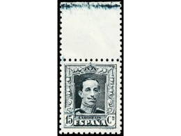 Delcampe - ** ESPAÑA. 15 C. Gris Azulado, Con FILIGRANA DE BANCO. Ed.315Bp. Cat. 124€. - Altri & Non Classificati