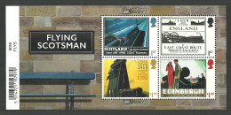 Delcampe - GB 2023 FLYING SCOTSMAN TRAINS RAILWAYS TRANSPORT SHEET MNH - Ongebruikt