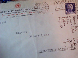 Delcampe - BUSTA  CROCE ROSSA TRIESTE XVI CENTRO MOBILITAZIONE VB1941 KN10480 - Rotes Kreuz