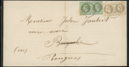 Delcampe - Let OBLITERATIONS PAR DEPARTEMENTS - 78/VAR N°25 PAIRE Et 27 PAIRE Obl. Càd T17 ST MAXIMIN 20/10/71 S. Imprimé, TTB - 1849-1876: Klassik