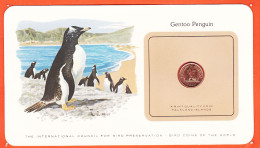 Delcampe - 38020  FALKLAND Islands 1 Penny 1980 (•◡•) Pingouin De GENTOO Penguin  Oiseaux Monde Bird Coins World Preservation - Falkland