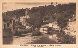 Delcampe - BRANTOME : BERGES DE LA DRONNE - L'EGLISE ABBATIALE ET LE CLOCHER - Brantome