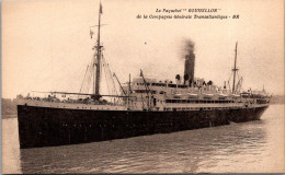 Delcampe - (25/09/25) THEME BATEAUX-CPA LA PAQUEBOT " ROUSSILLON " - Passagiersschepen
