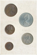 Delcampe - Nagy-Britannia 1968-1971. 1/2p-10p (5xklf) "Nagy-Britannia Első Decimális érméi" Forgalmi összeállítás Kartonlapon, Leír - Non Classificati
