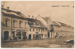 Delcampe - T2/T3 1917 Segesvár, Schässburg, Sighisoara; Bajor Utca, Karl Fernencel, F. Petrovits üzlete. Vasúti Levelezőlapárusítás - Unclassified