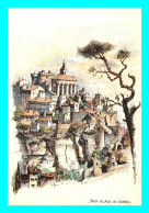 Delcampe - A744 / 091 84 - GORDES Vieux Village Aquarelle Robert LEPINE - Gordes