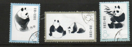 Delcampe - WILDLIFE - CHINA - 1963 - PANDAS SET OF 3 FINE USED - Eléphants