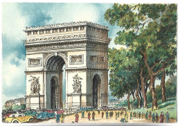 Delcampe - PARIS - L'Arc De Triomphe - Illustrateur BARDAY - 2012 E - M. BARRE & J. DAYEZ - Barday