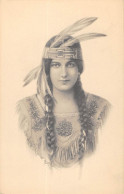 Delcampe - CPA INDIENS D'AMERIQUE DU NORD / ILLUSTRATEUR / SCHLESINGER / FEMME INDIENNE N°2 - Indianer