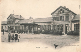 Delcampe - 45 Gien La Gare CPA Cachet 1905 - Gien