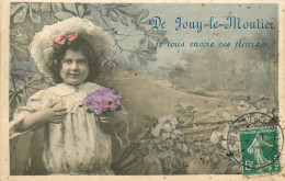 Delcampe - 95* JOUY LE MOUTIER  « je Vous Envoie Ces Fleurs »       RL44,1377 - Jouy Le Moutier
