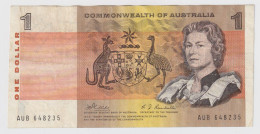 Delcampe - Australia 1 Dollar 1969 KM#37c - 1966-72 Reserve Bank Of Australia