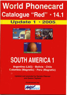 Delcampe - Word Phonecard Catalogue Red  N°14 - South America 1 - Libros & Cds