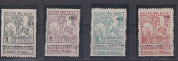 Delcampe - 92 + 94 + 96 + 98 Postgaaf ** MNH 1745 Côte - 1910-1911 Caritas