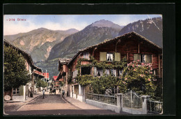 Delcampe - AK Brienz, Strassenpartie Mit Anwohnern - Brienz