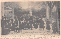 Delcampe - DRAGUIGNAN (Var) - Pensionnat Du Bon Pasteur - La Cour De St-Joseph - Jeu De Croquet - Voyagé 1906 (2 Scans) - Draguignan