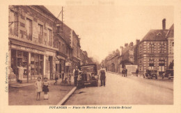 Delcampe - PUTANGES       RUE ARISTIDE BRIAND   EPICERIE   POMPE A ESSENCE - Putanges