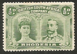 Delcampe - BSAC. Rhodesia 1910. ½d Yellow-green (p14). SG 119, SACC 119. - Other & Unclassified