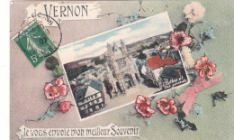 Delcampe - Eure - De Vernon, Je Vous Envoie Mon Meilleur Souvenir - Vernon