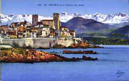 Delcampe - CPA Antibes Et La Chaine Des Alpes - Antibes - Oude Stad