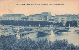 Delcampe - FRANCE - Lyon - Pont Du Midi - Le Rhône - Quai Claude Bernard - Animé - Tramway - Oblit 1928 - Carte Postale Ancienne - Lyon 2