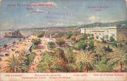 Delcampe - [-5%] FRANCE - Nice - Hôtel De La Grande Bretagne - Jardin Public - Monument - Promenade - Panorama - Carte Postale Anci - Cafés, Hotels, Restaurants