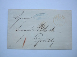 Delcampe - PREUSSEN , BERLIN Fr. , Klarer Roter Stempel Auf Brief 1859 - Brieven En Documenten