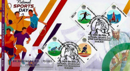 Delcampe - Field Hockey Commemorative Cvr Fromindia / Sport Badminton Tennis Athletes Soccer Cricket Games - Rasenhockey