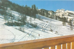 Delcampe - LE SAUZE BARCELONNETTE Boulevard A Neige Arrivee A Skis A L Immeuble Soleil Du Sauze 23(scan Recto-verso) MA339 - Barcelonnette