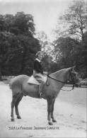 Delcampe - [-10%] FAMILLE ROYALE - SAR Princesse Joséphine Charlotte - Equitation - Cheval - Animal - Carte Postale Ancienne - Königshäuser