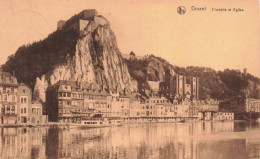 Delcampe - [-15%] BELGIQUE - Dinant - Eglise Et Citadelle - Carte Postale Ancienne - Dinant