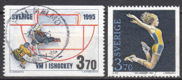 Delcampe - Sweden 1995 Sport Mi#1881-1882 Used - Gebraucht