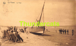 Delcampe - CPA DE PANNE LA PANNE LA PLAGE - De Panne
