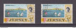 Delcampe - Jersey 1971 ½p Fine Used With Massive Shift Of Yellow Printing - Jersey