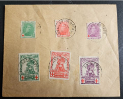 Delcampe - COB 126 à 128 Et COB 129 à 131 En Oblitéré - 1918 Red Cross