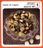Delcampe - Salade De Coques Salades Fiche Recette Cuisine - Ricette Culinarie