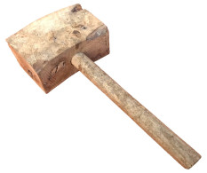 Delcampe - Ancien Maillet De Menuisier - Outils Anciens