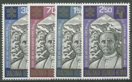 Delcampe - Ostafrikanische Gem. 1969 Besuch Von Papst Paul VI. In Uganda 189/92 Postfrisch - Kenya, Uganda & Tanzania