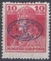 Delcampe - Hongrie Debreczen Debrecen 1919 Mi 37 MH  Roi Charles IV (A48) - Debreczin
