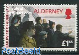Delcampe - Alderney 1995 Return Of Inhabitants 1v (from S/s), Mint NH, History - Transport - World War II - Ships And Boats - WW2