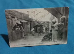 Delcampe - *A-Dlc-08*- Cp34 - TAZA : Une Rue Et Les Boutiques - Taza