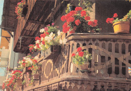 Delcampe - 74 LA CHAPELLE D ABONDANCE TYPIQUE BALCON FLEURI - La Chapelle-d'Abondance