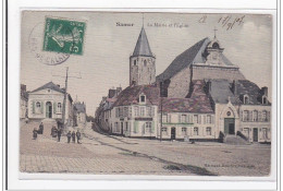 Delcampe - SAMER : La Mairie Et L'eglise (toillée) - Tres Bon Etat - Samer