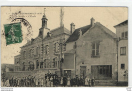 Delcampe - Jouy Le Moutier - La Mairie - L'école - Jouy Le Moutier