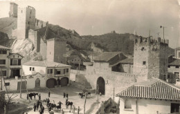 Delcampe - ESPAGNE - Daroca - Puerta Alta Y Torreones - Animé - Animaux - âne - Edit Sicilia - Carte Postale Ancienne - Zaragoza